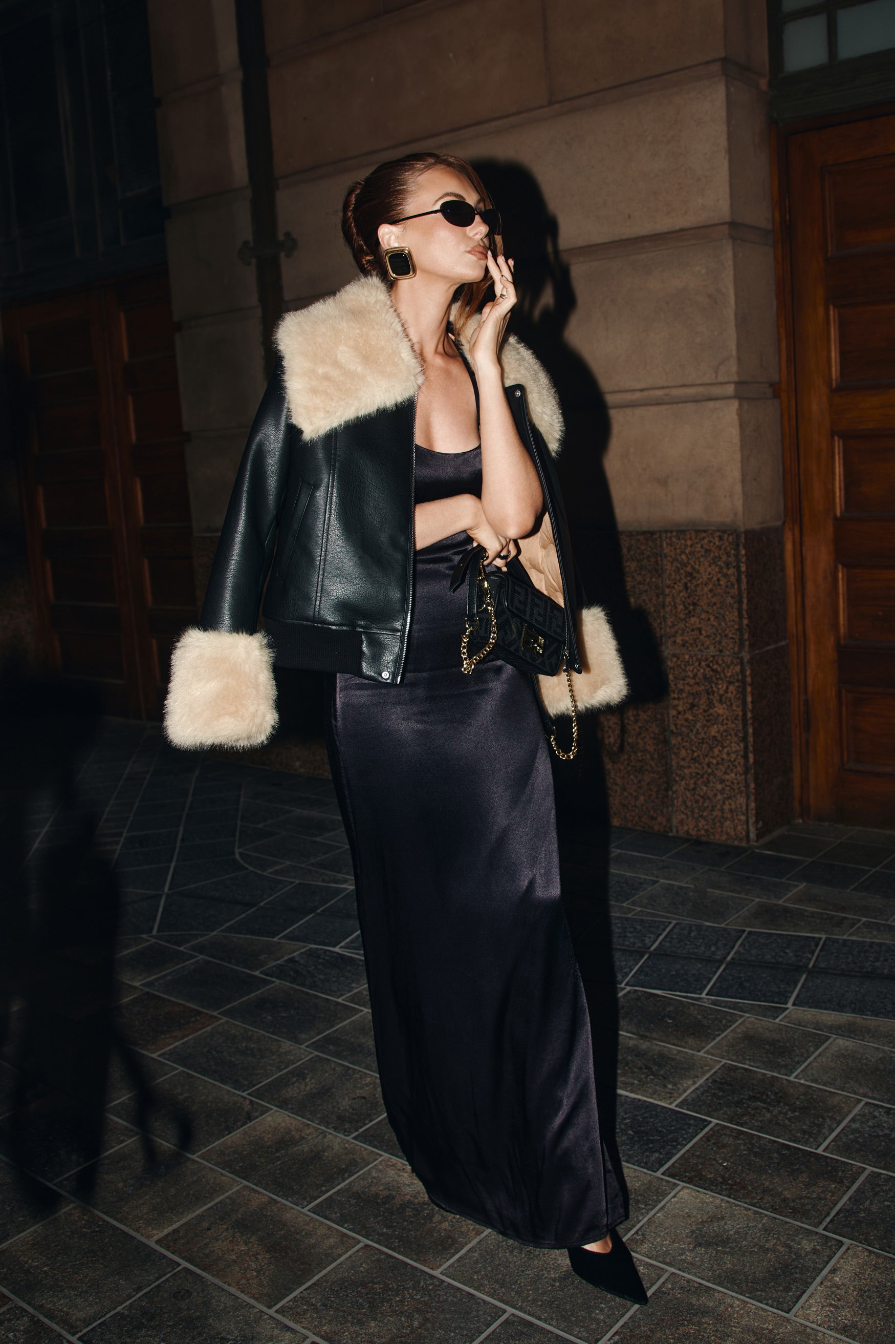 bubish Willow Jacket Black FAUX LEATHER JACKET