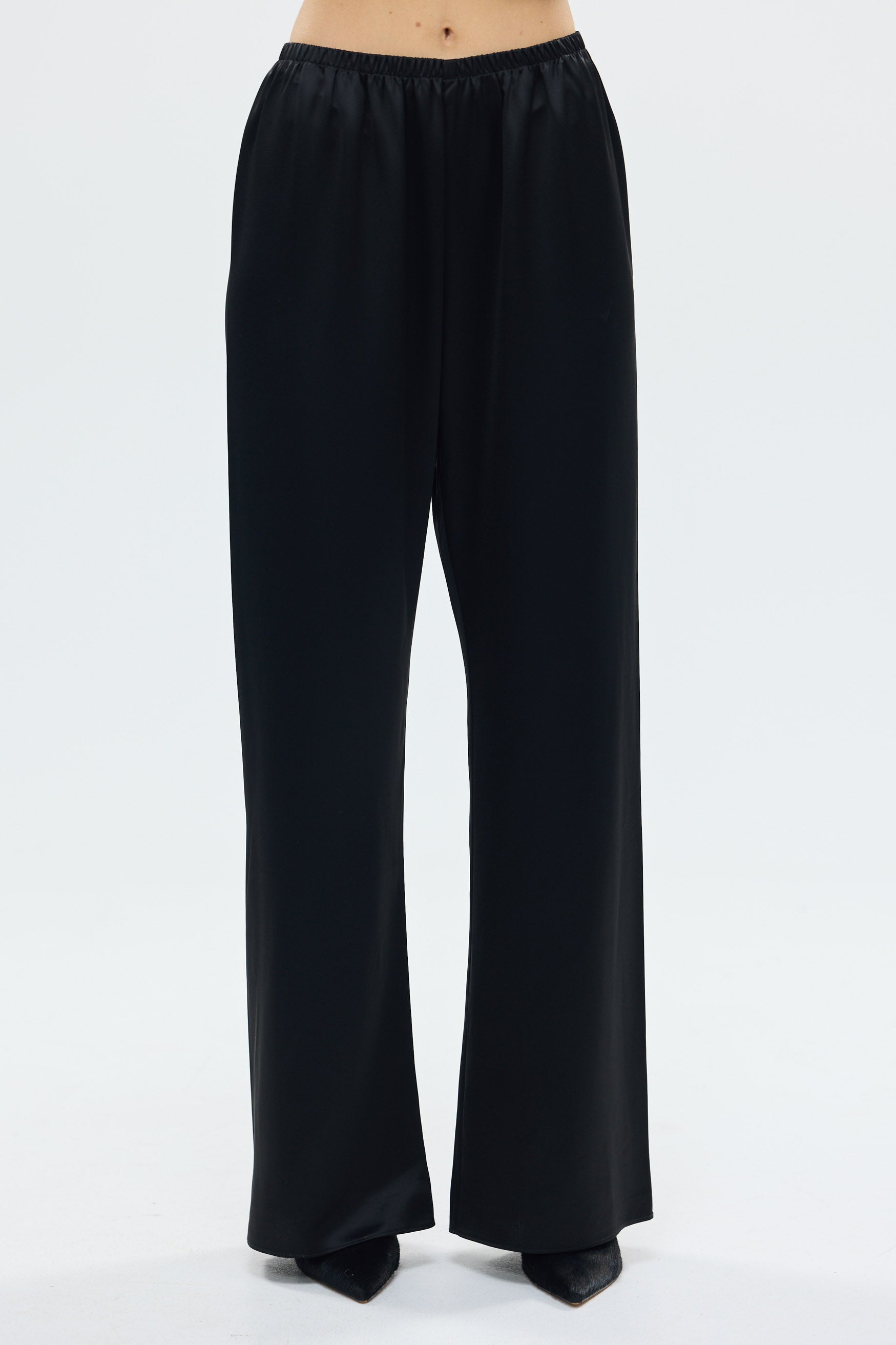 Alexandra Pant Black SATIN PANTS bubish