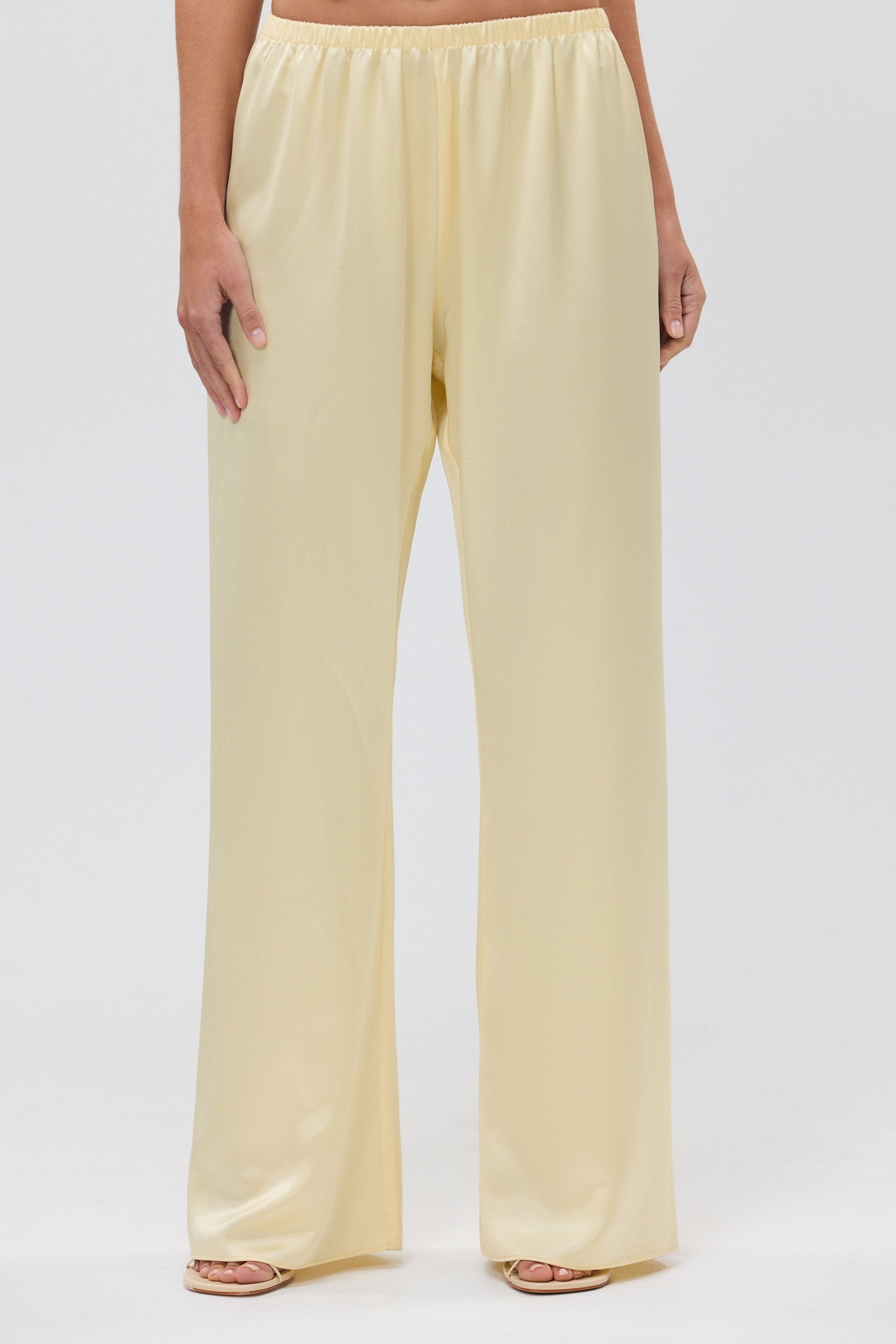 bubish Alexandra Pant Pale Yellow SATIN PANT