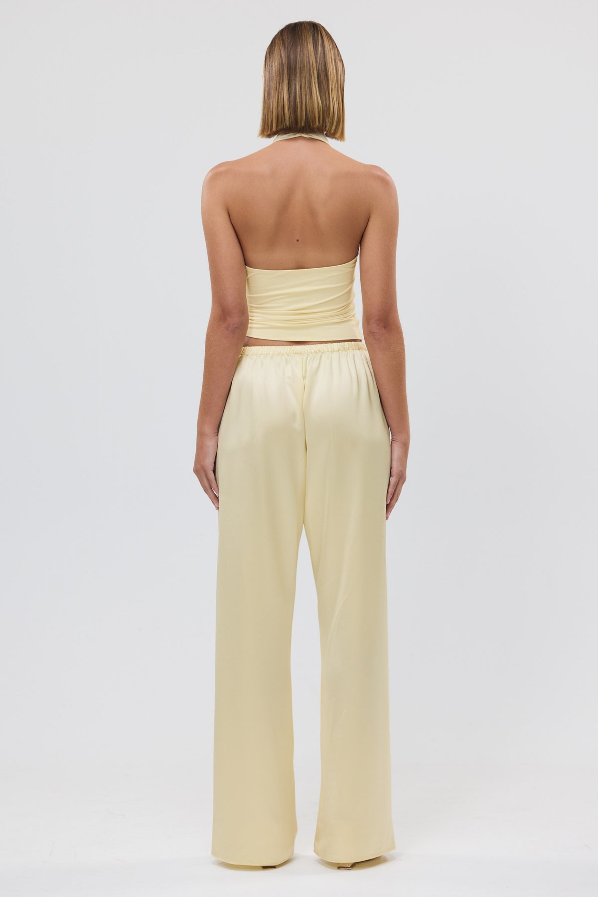 bubish Alexandra Pant Pale Yellow SATIN PANT