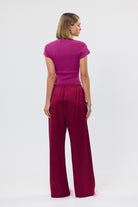 bubish Alexandra Pant Raspberry SATIN PANT