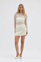 bubish Alma Wool Skirt Ivory SKIRT