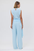 bubish Ava Waist Tie Top Sky Blue MATCHING SETS
