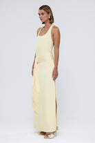 bubish Belle Tassel Maxi Dress Pale Yellow WEDDING GUEST DRESS