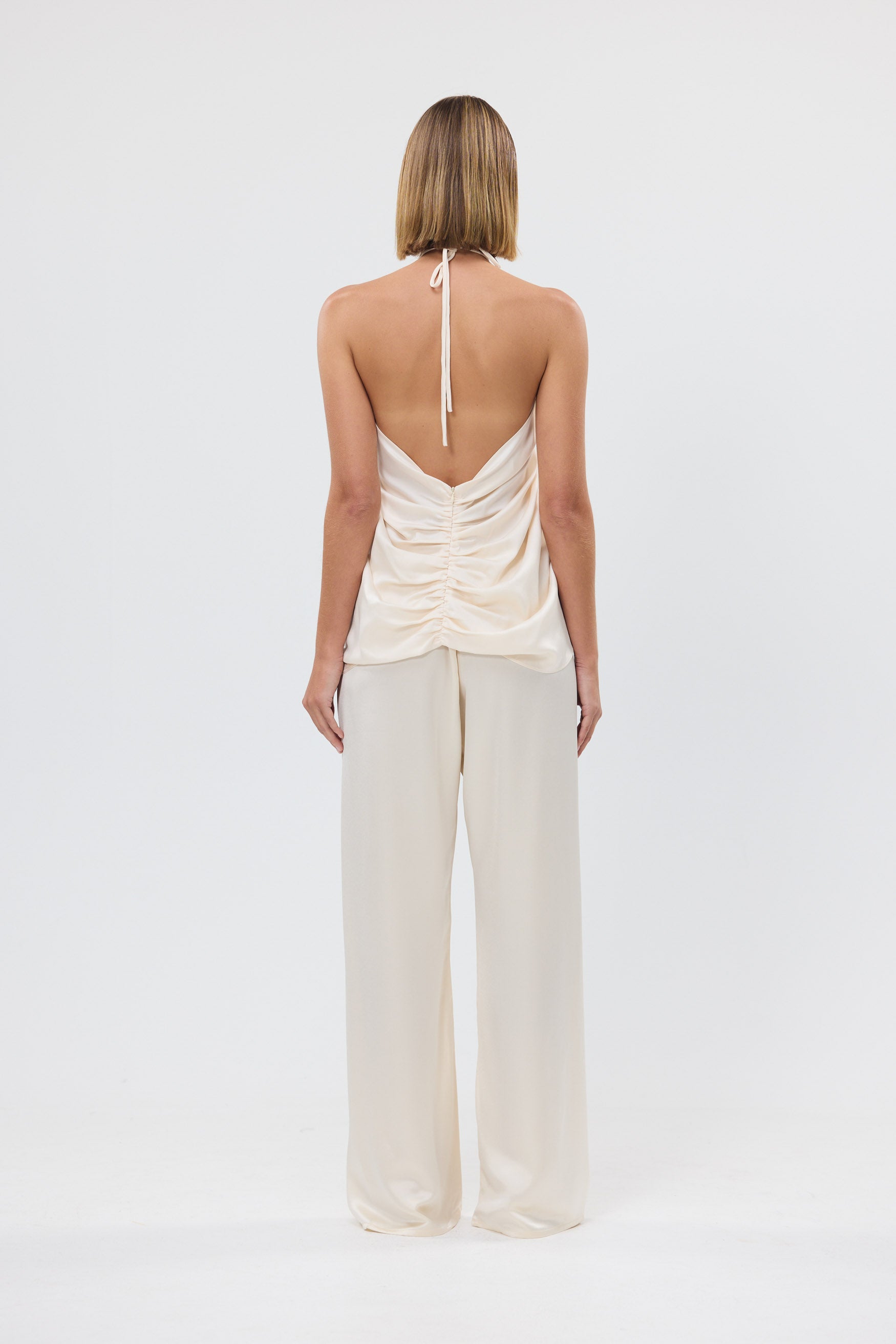 bubish Bloom Halter Top Ivory PARTY TOP