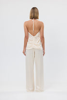 bubish Bloom Halter Top Ivory PARTY TOP
