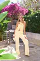 bubish Bloom Halter Top Yellow TOPS