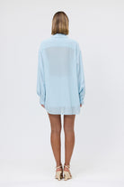 bubish Celeste Shirt Sky Blue SHEER SHIRT