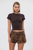bubish Charlee Hot Short Leopard MINI SHORT