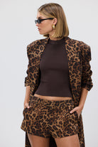 bubish Charlee Hot Short Leopard MINI SHORT