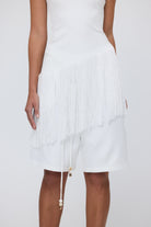 bubish Chiara Racerback Tassel Top White TASSEL TOP