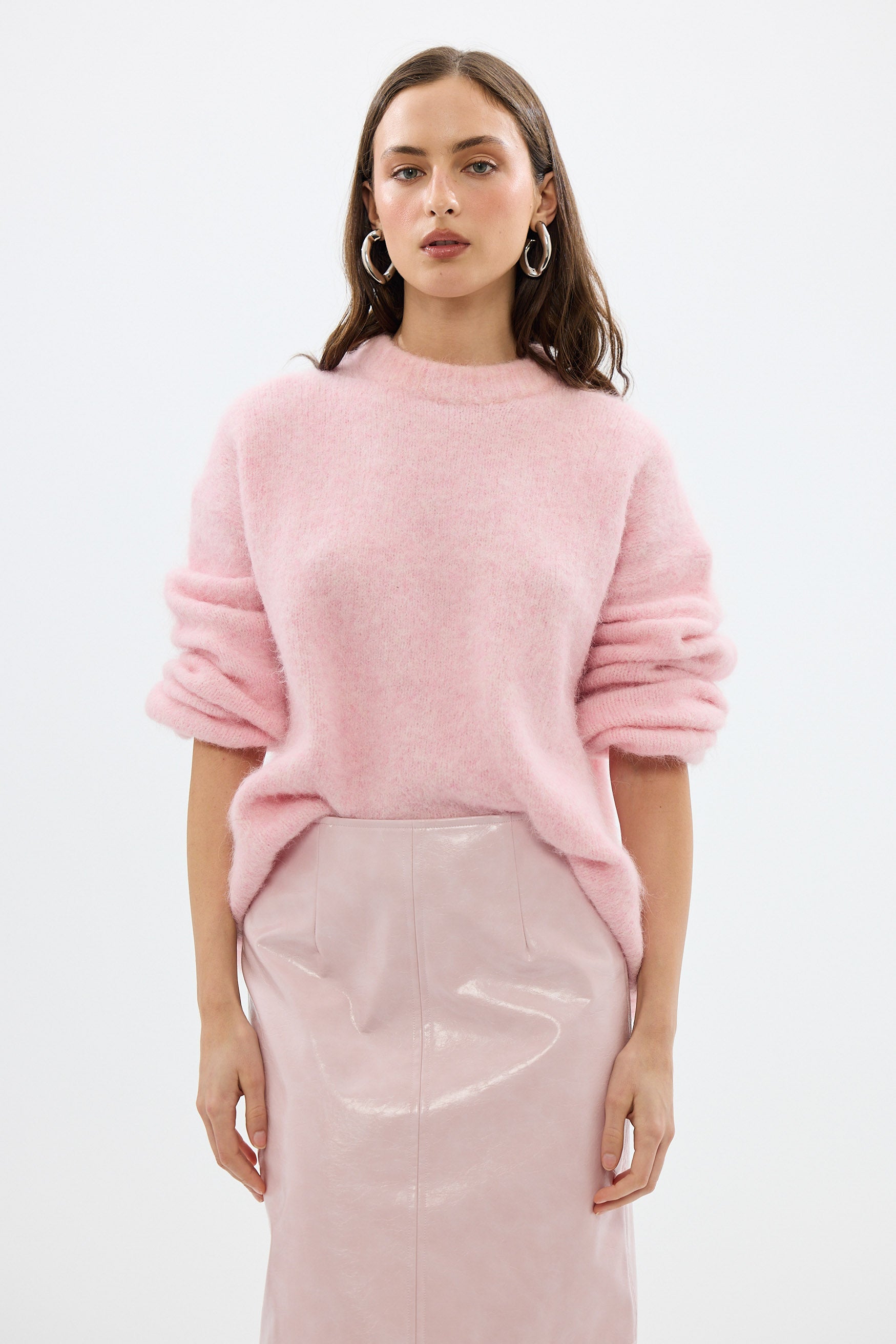 bubish Clara Knit Flamingo Pink ALPACA KNIT