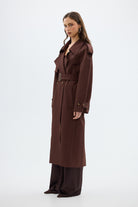 bubish Dillon Trench Coat Chocolate TRENCH COAT