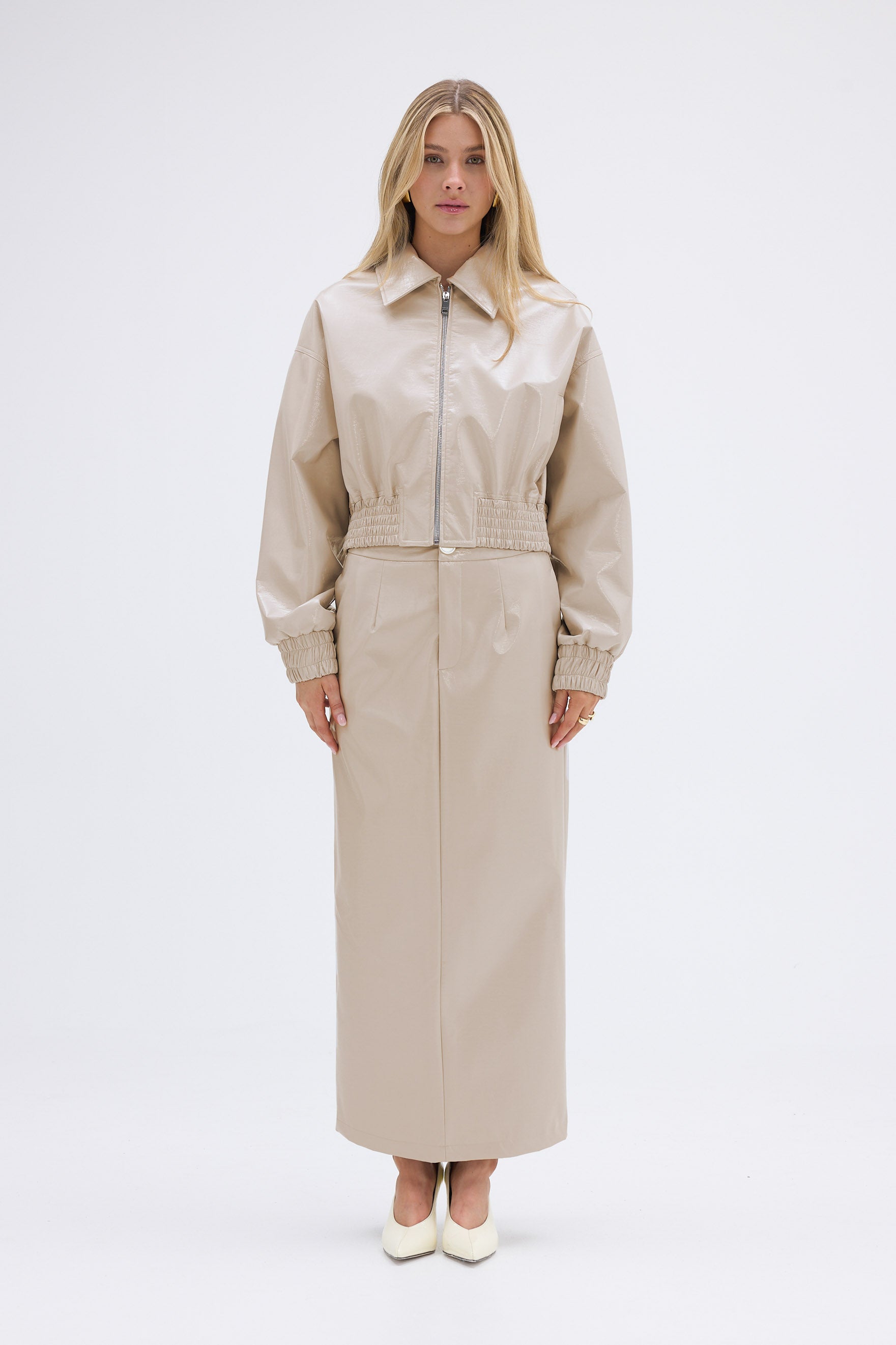 bubish Eliza Bomber Jacket Pearl Grey SKIRT