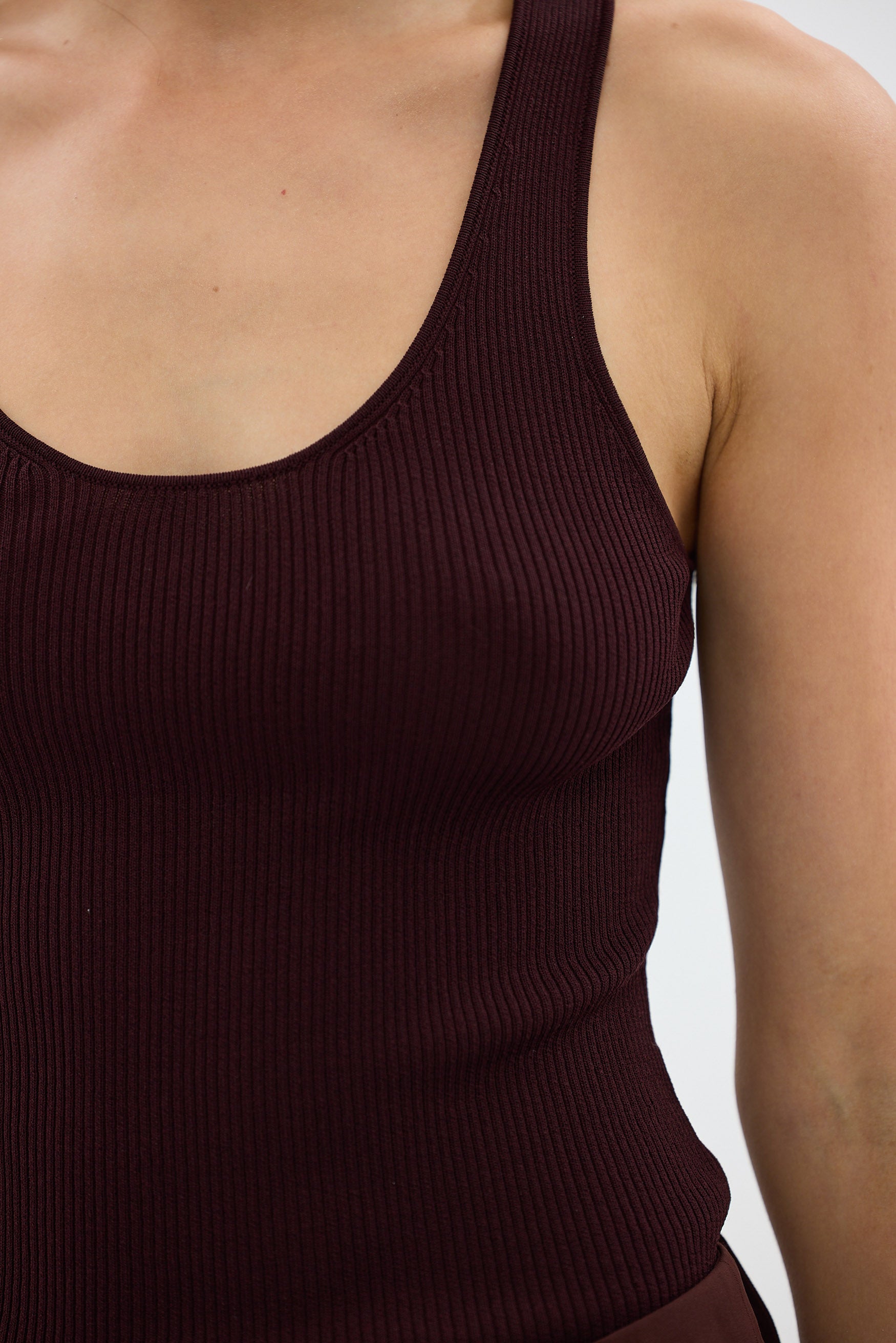 bubish Ellis Tank Top Chocolate KNIT TANK