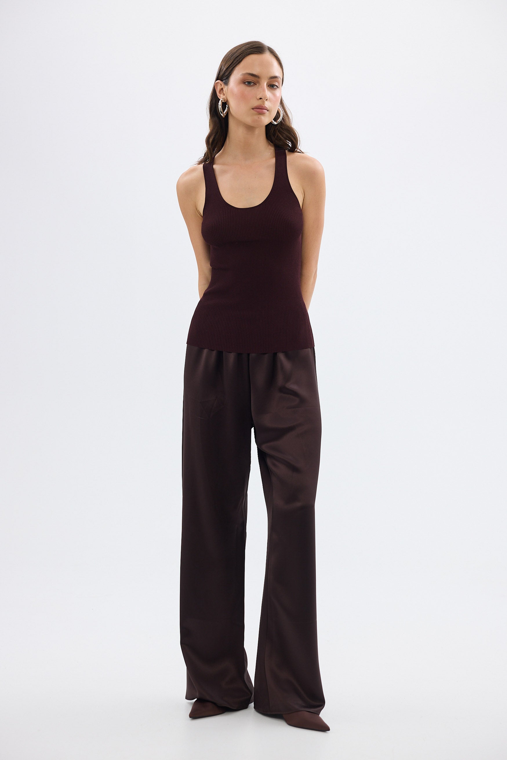 bubish Ellis Tank Top Chocolate KNIT TANK