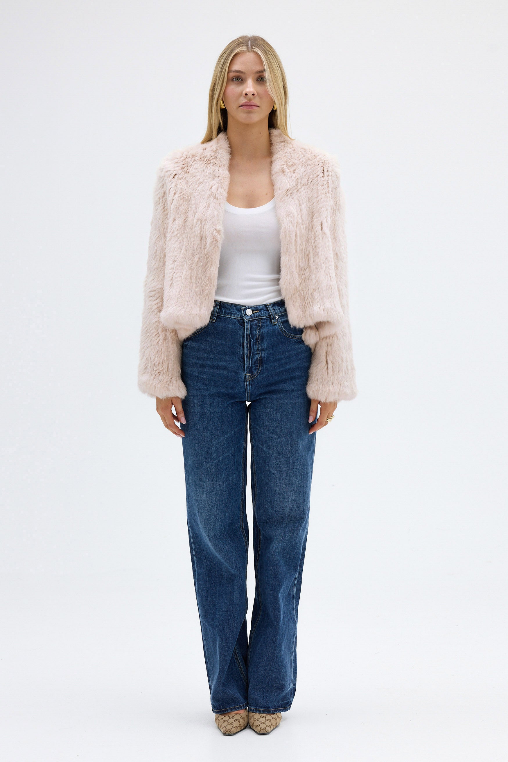 bubish Emma Jacket Stone FUR JACKET