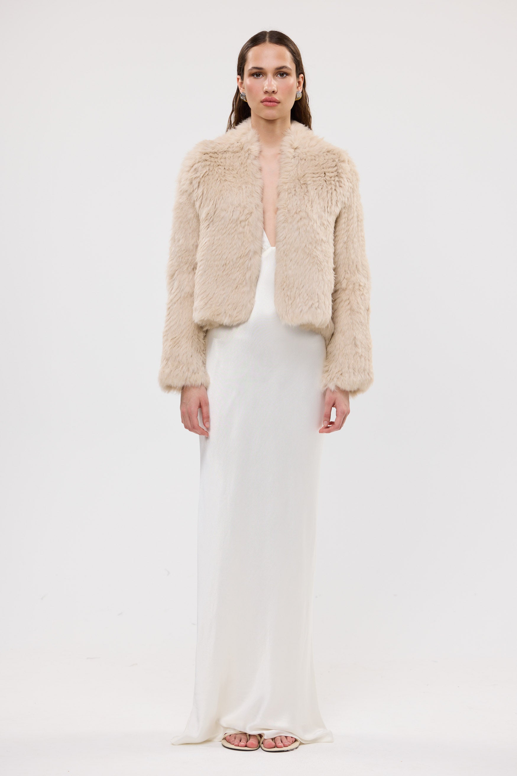 bubish Emma Jacket Oatmeal FUR JACKET