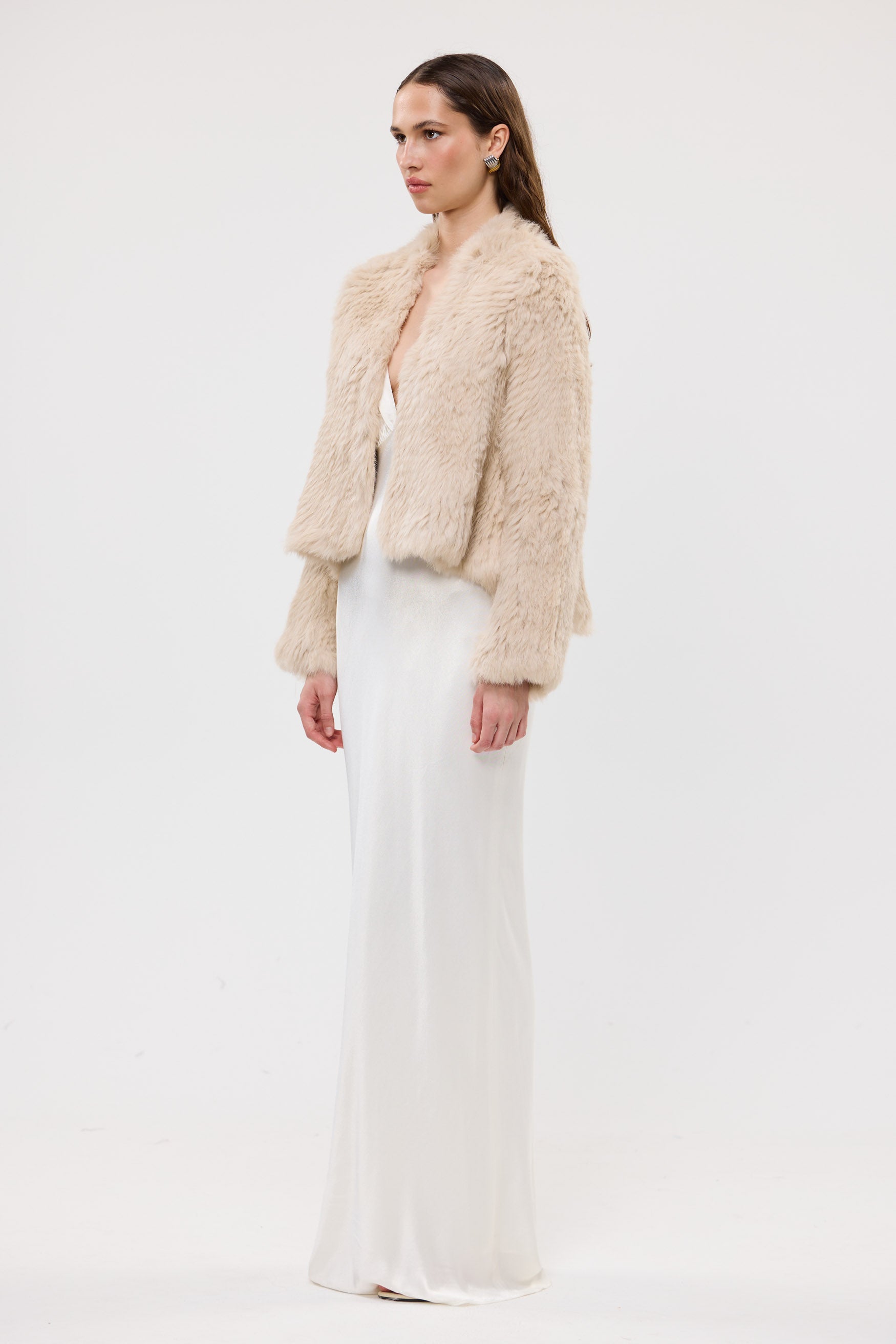 bubish Emma Jacket Oatmeal FUR JACKET