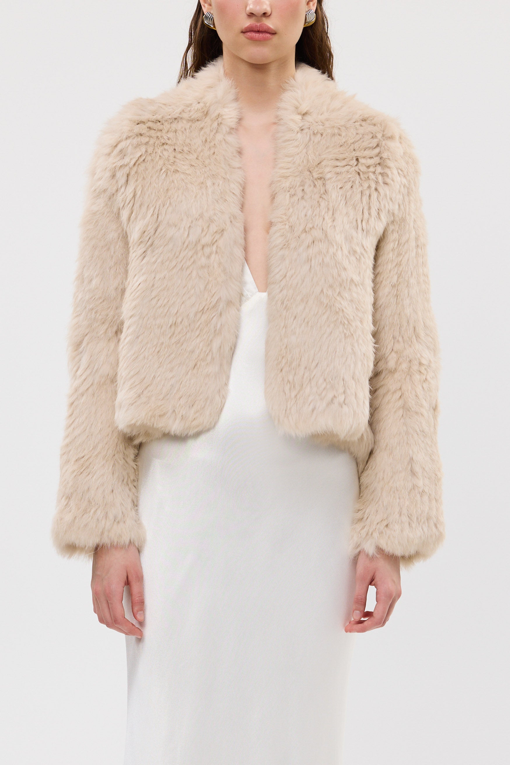 bubish Emma Jacket Oatmeal FUR JACKET