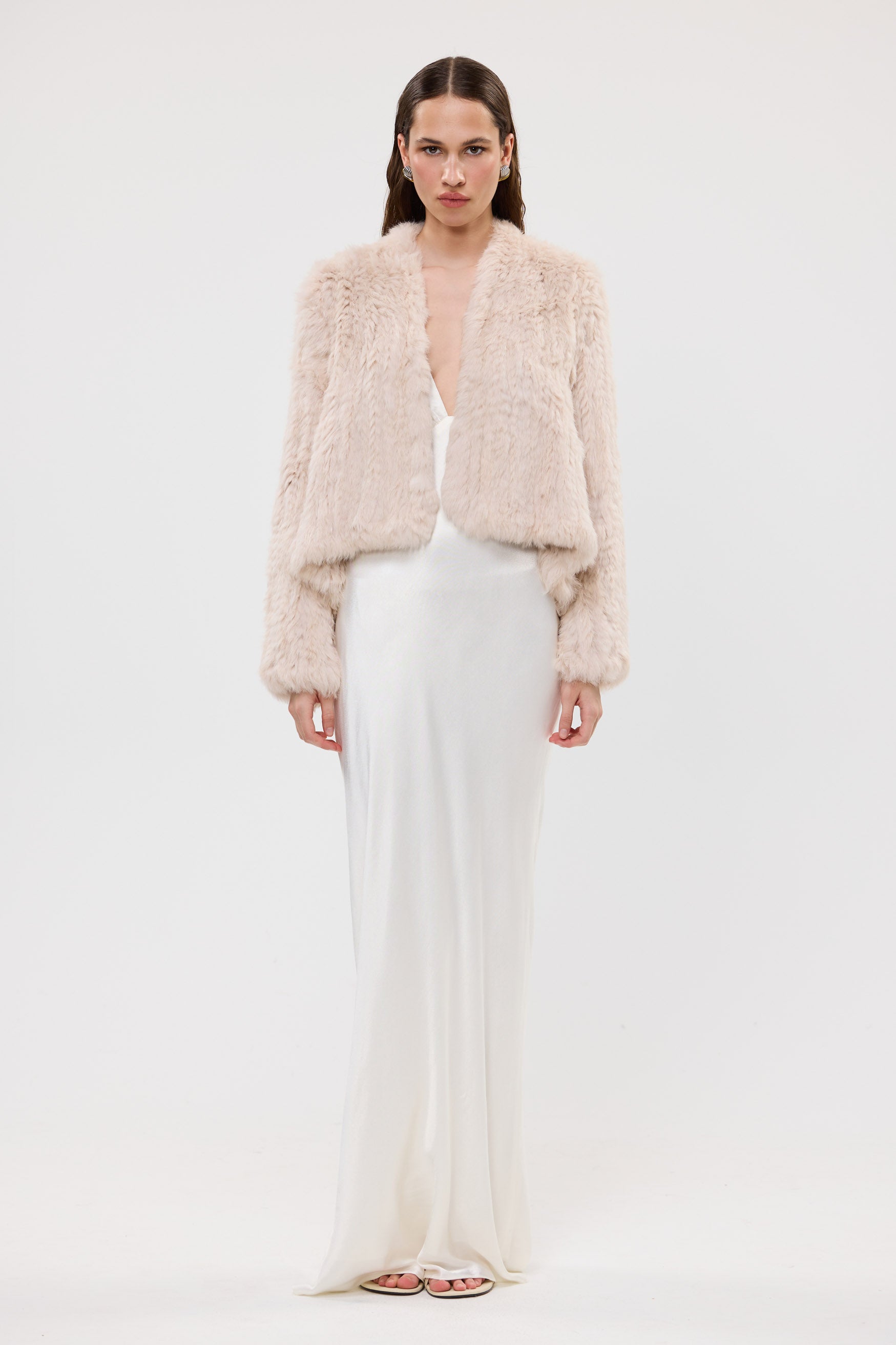 bubish Emma Jacket Stone FUR JACKET