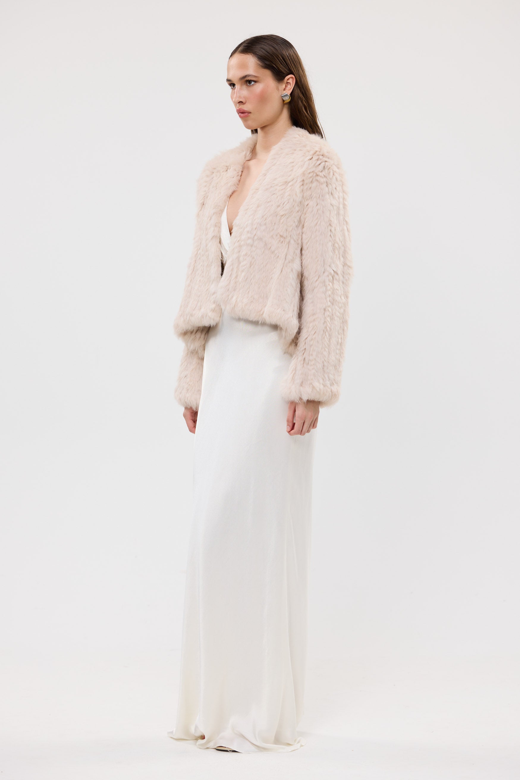 bubish Emma Jacket Stone FUR JACKET