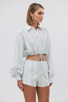 bubish Estelle Short Blue Stripe HOT SHORTS