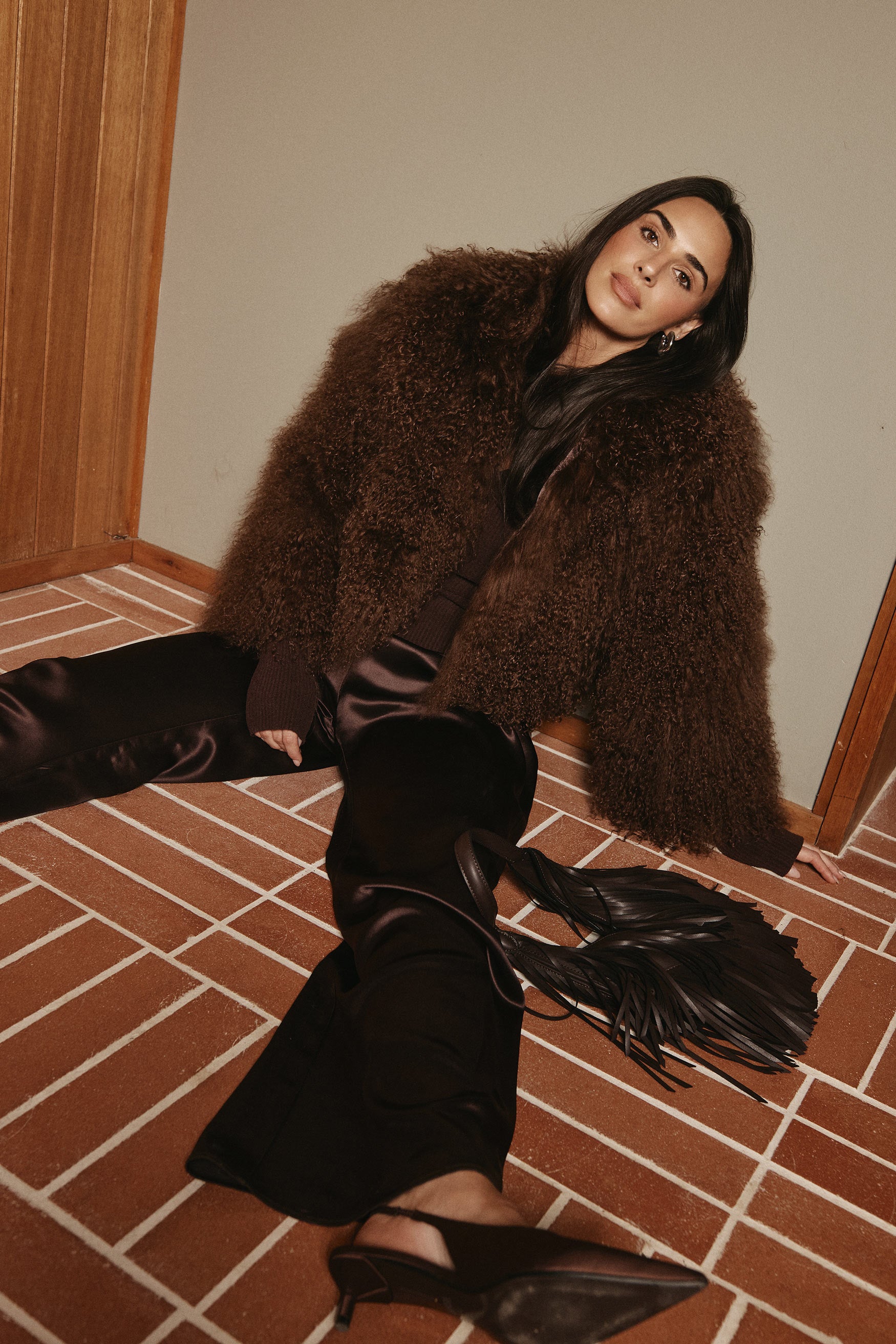 Georgina Jacket Chocolate FUR JACKET bubish