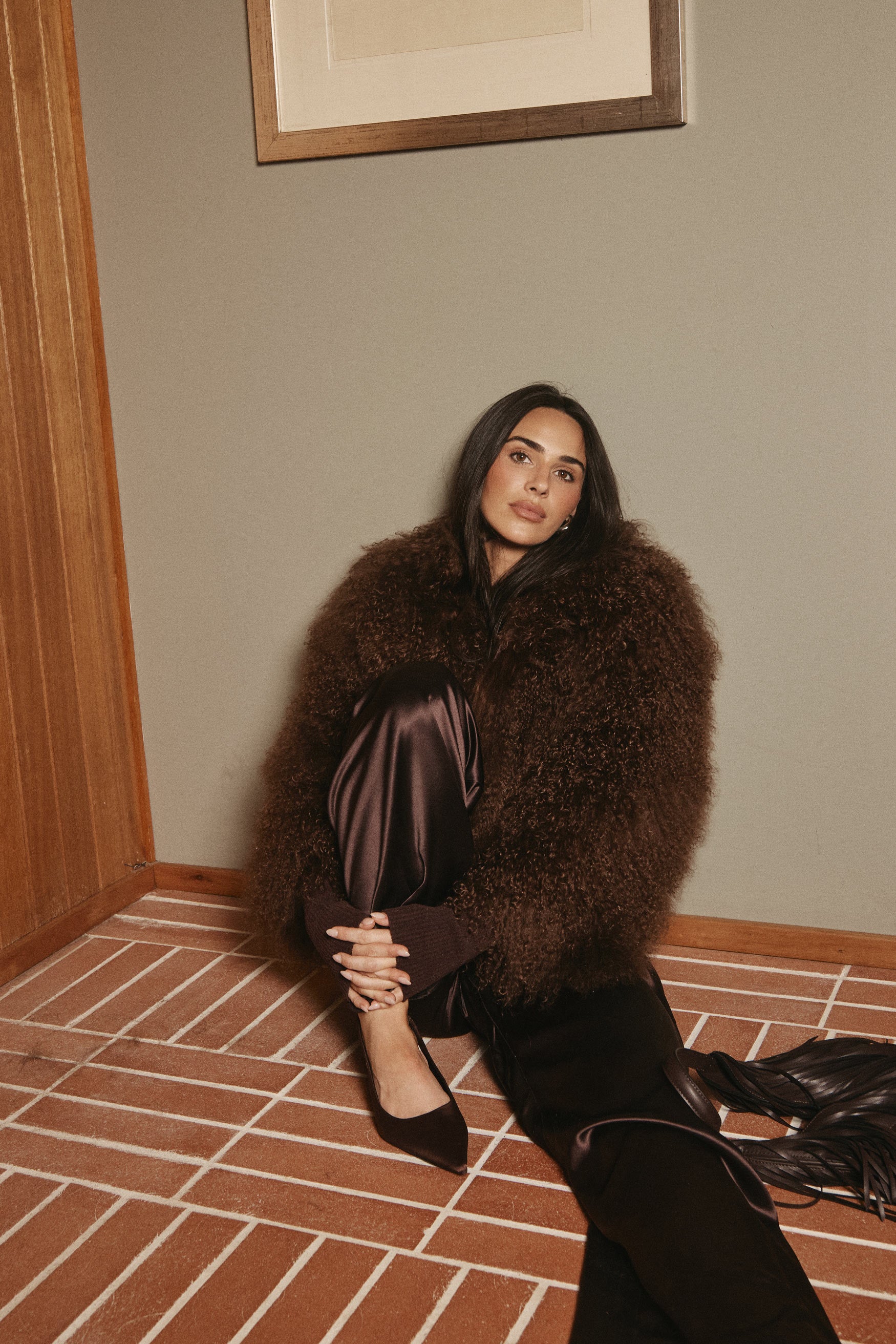 Georgina Jacket Chocolate FUR JACKET bubish