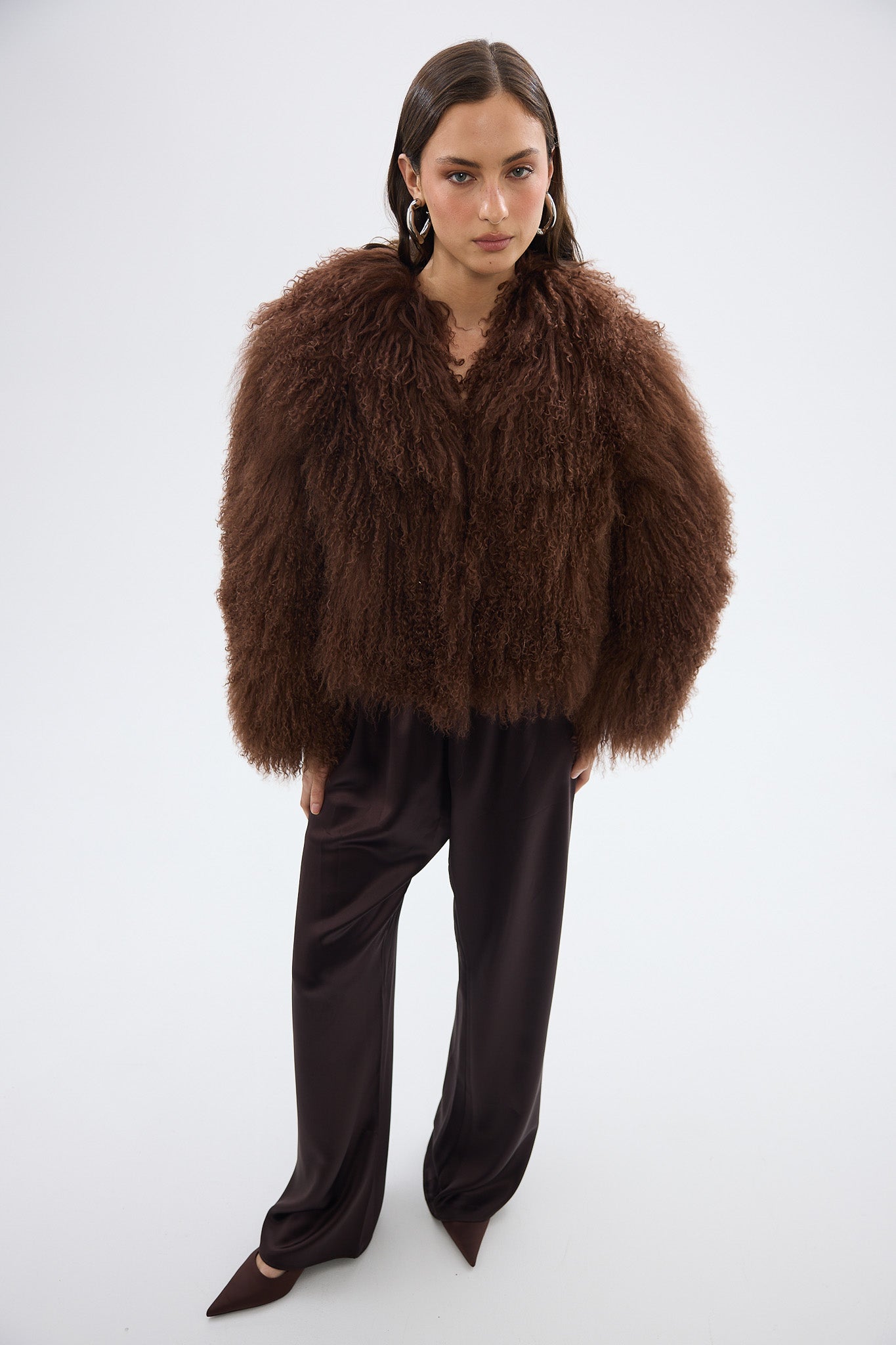 Georgina Jacket Chocolate FUR JACKET bubish