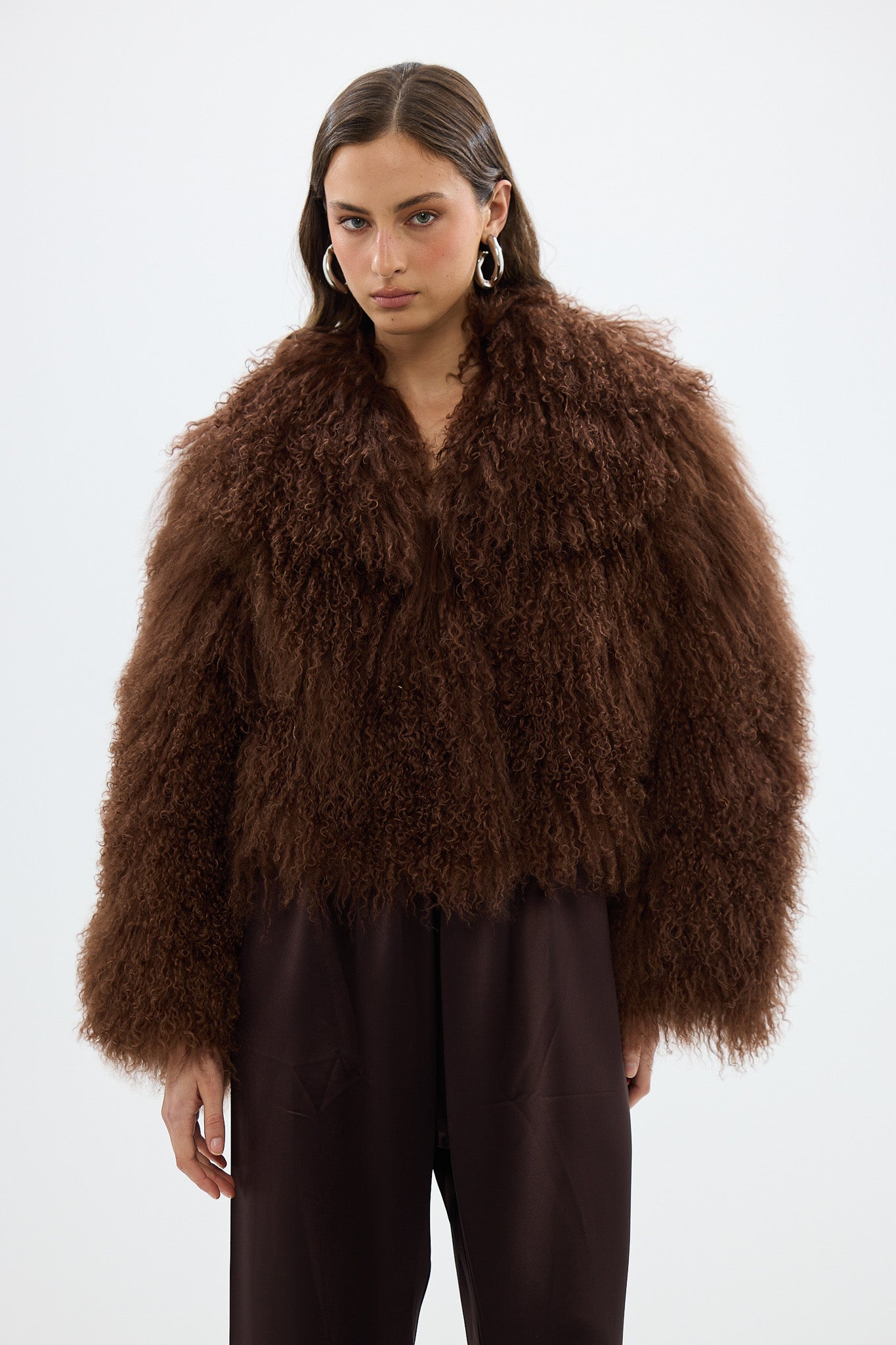 Georgina Jacket Chocolate FUR JACKET bubish