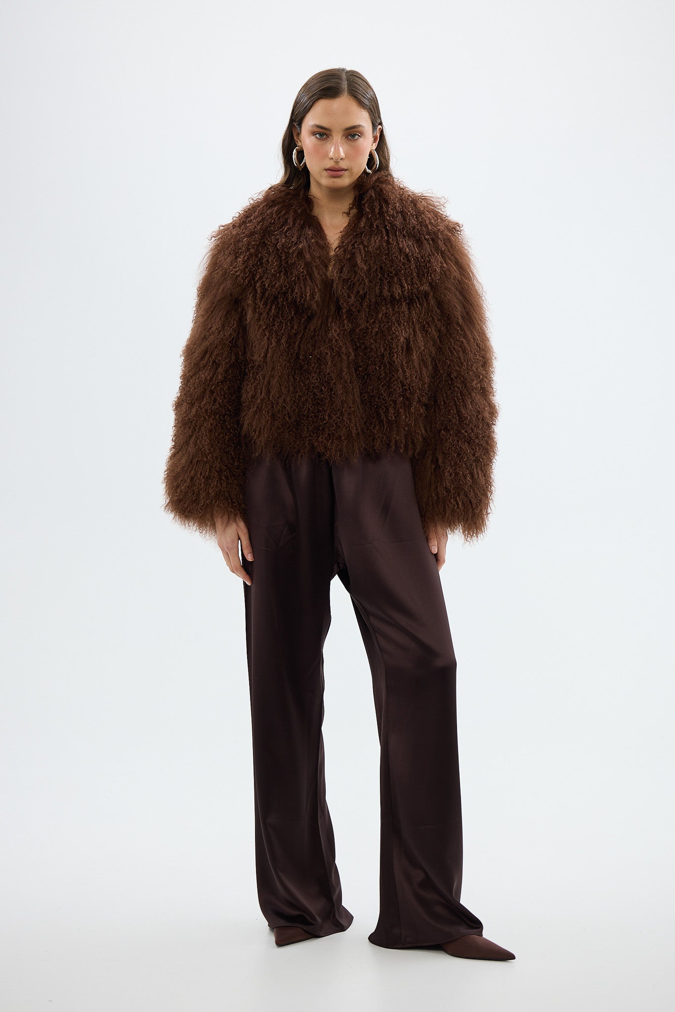 Georgina Jacket Chocolate FUR JACKET bubish