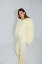 bubish Georgina Jacket Pale Yellow FUR JACKET