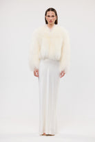 bubish Georgina Jacket - White WOOL SHEARLING JACKET