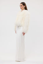 bubish Georgina Jacket - White WOOL SHEARLING JACKET