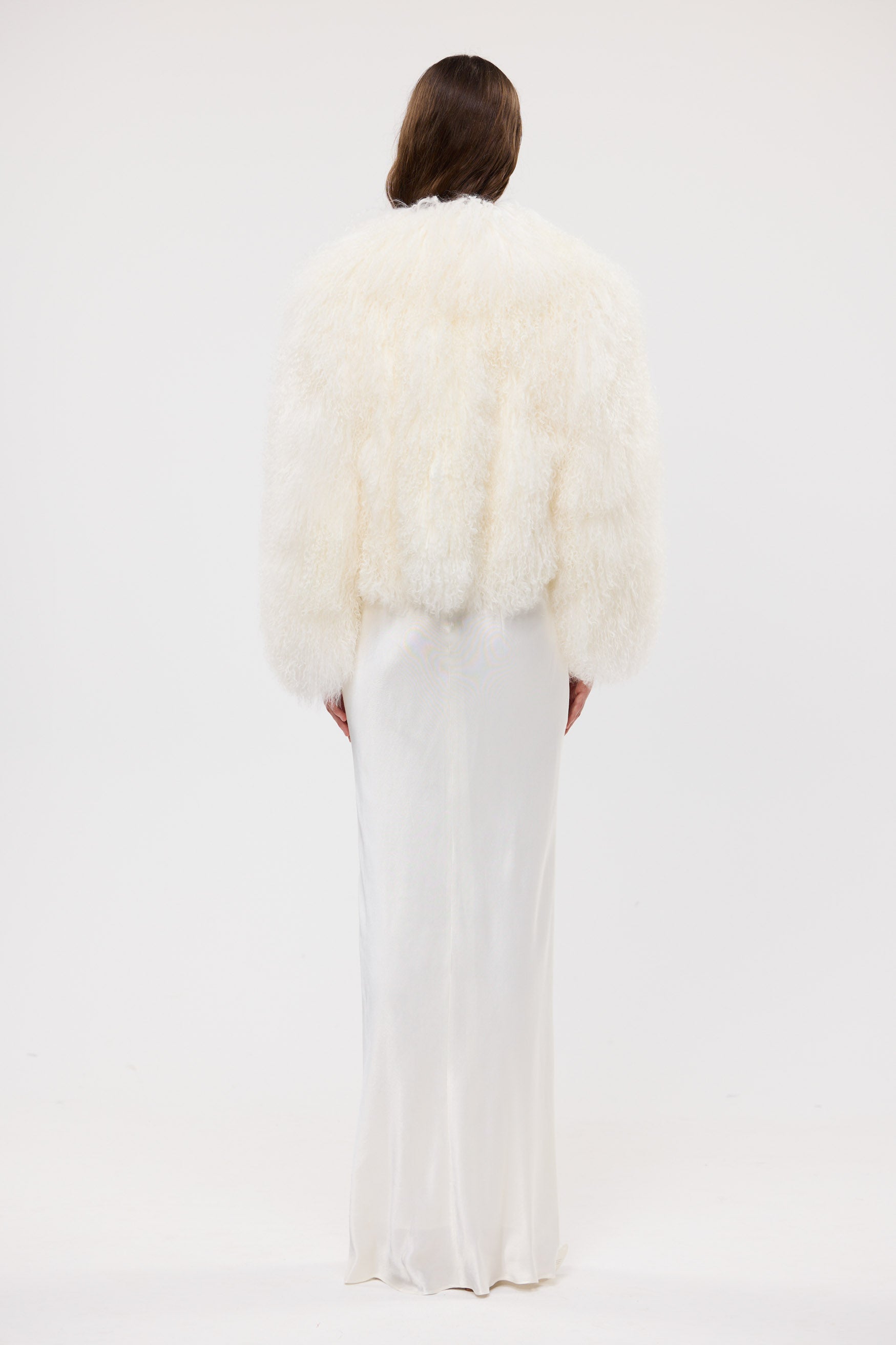 bubish Georgina Jacket - White WOOL SHEARLING JACKET
