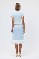 bubish Gigi Feather Skirt Pale Blue FEATHER SKIRT