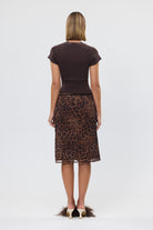 bubish Hailey Midi Skirt Leopard LEOPARD MIDI SKIRT