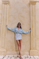 bubish Jules Mini Skirt Pale Blue