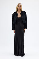 bubish Lola Crop Fur Jacket Black JACKET
