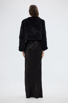bubish Lola Crop Jacket Black FUR JACKET