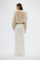 bubish Lola Crop Jacket Oatmeal FUR JACKET