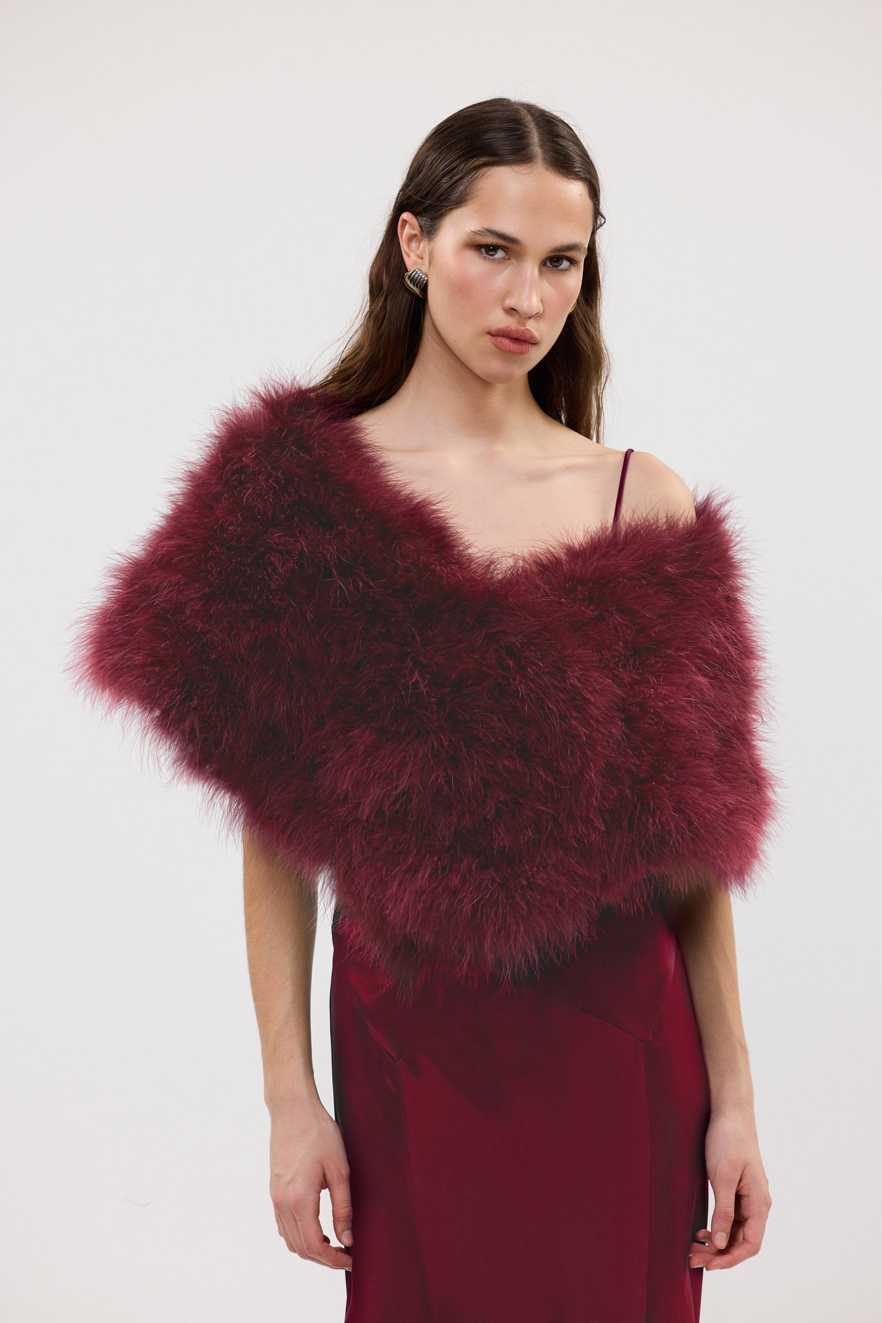 bubish Lottie Wrap Cherry FEATHER WRAP