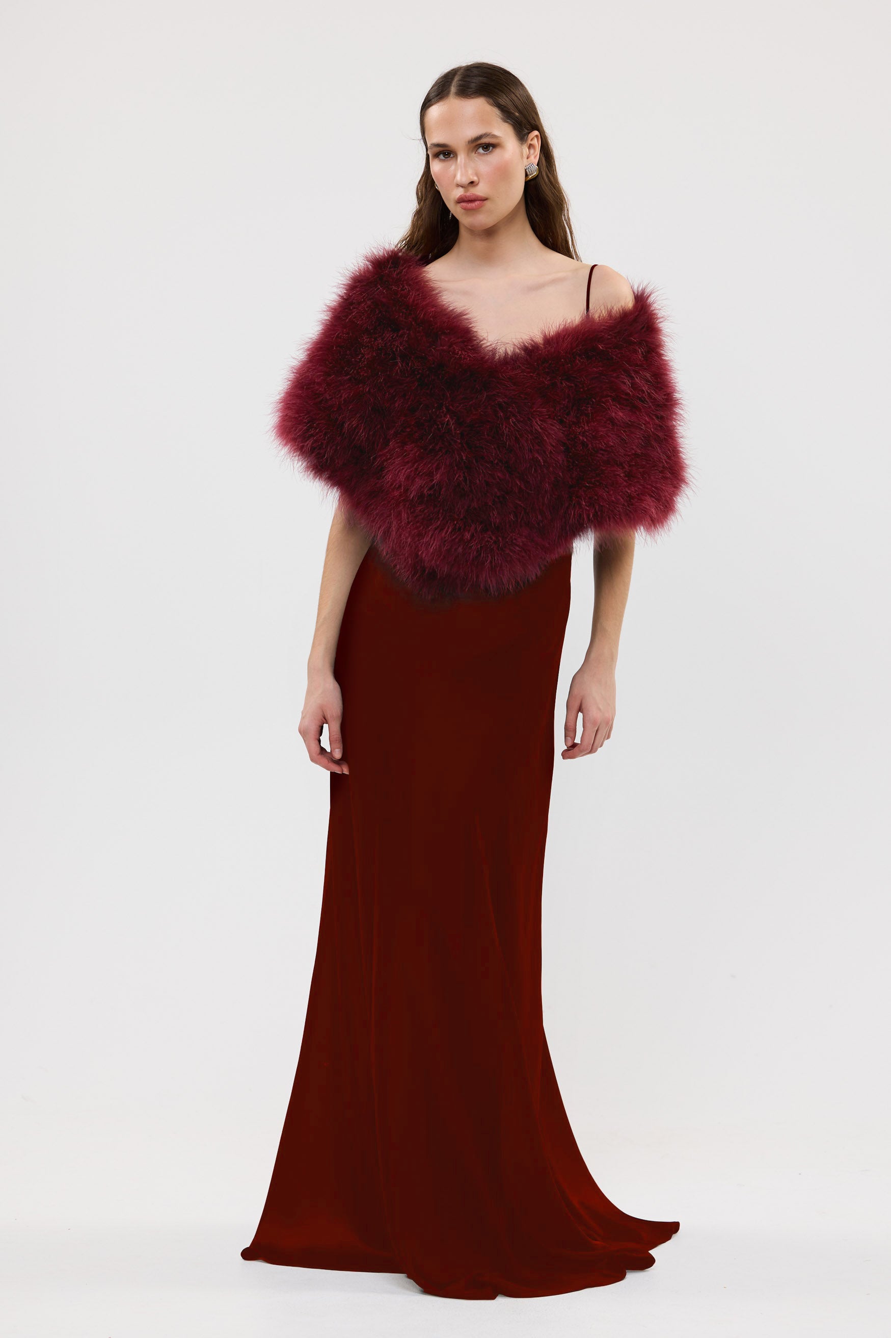 bubish Lottie Wrap Cherry FEATHER WRAP