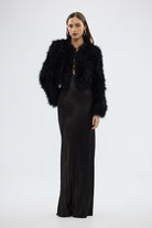 bubish Manhattan Crop Jacket Black FEATHER JACKET