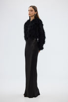 bubish Manhattan Crop Jacket Black FEATHER JACKET