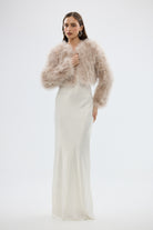 bubish Manhattan Crop Jacket Blush FEATHER JACKET
