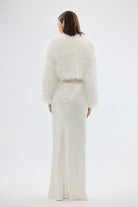 Manhattan Crop Jacket - White FEATHER JACKET