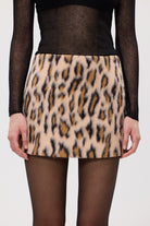 Martina Mini Skirt Leopard MINI LEOPARD SKIRT bubish