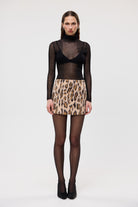 Martina Mini Skirt Leopard MINI LEOPARD SKIRT bubish